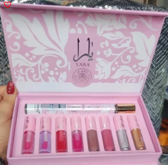 Yara Pink parfum-lip set