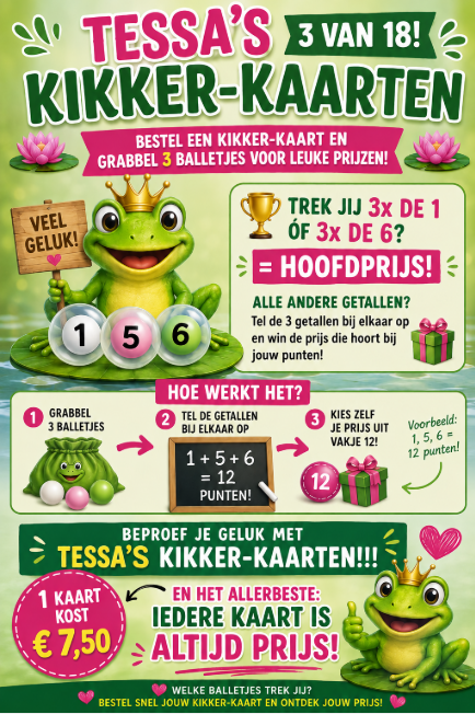 Tessa's Kikkers sparen