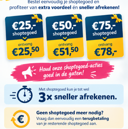 Shoptegoed opwaarderen